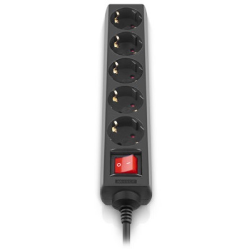 Сетевой фильтр питания REAL-EL RS-Protect M 5m, black (EL122300030)
