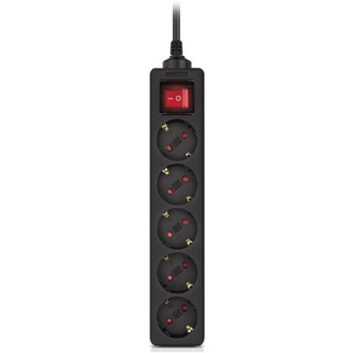 Сетевой фильтр питания REAL-EL RS-Protect M 5m, black (EL122300030)