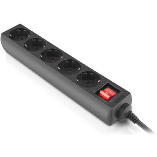 Сетевой фильтр питания REAL-EL RS-Protect M 5m, black (EL122300030)