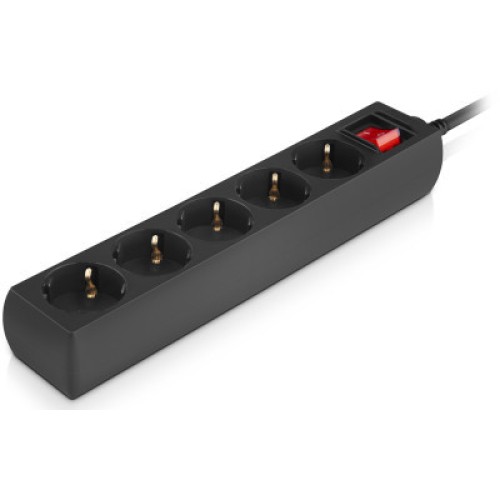 Сетевой фильтр питания REAL-EL RS-Protect M 5m, black (EL122300030)
