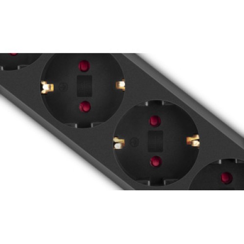 Сетевой фильтр питания REAL-EL RS-Protect M 5m, black (EL122300030)