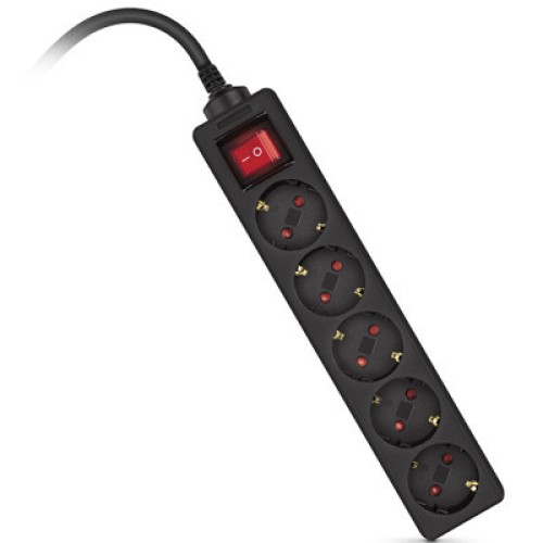 Сетевой фильтр питания REAL-EL RS-Protect M 5m, black (EL122300030)