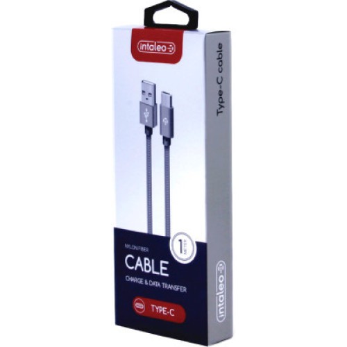 Дата кабель USB 2.0 AM to Type-C 1.0m CBGNYT1 grey Intaleo (1283126489136)