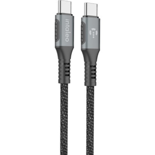 Дата кабель USB-C to USB-C 2.0m CBGPD60WTT2 60W grey Intaleo (1283126518102)