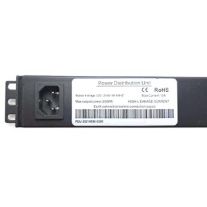 Силовой блок 19" 1U 7хС13, без кабеля - вилка С14, 10A Eserver (WT-2271B-WO-Black)