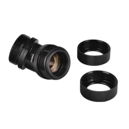 Фитинг для СЖО ThermalTake Pacific G1/4 PETG Tube 45-Degree Dual Compression 16mm OD Black (CL-W098-CA00BL-A)