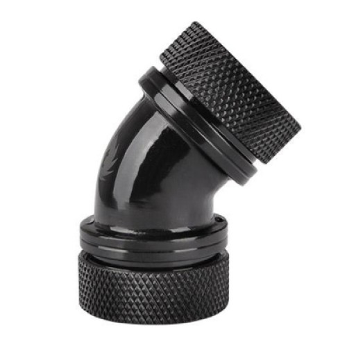 Фитинг для СЖО ThermalTake Pacific G1/4 PETG Tube 45-Degree Dual Compression 16mm OD Black (CL-W098-CA00BL-A)