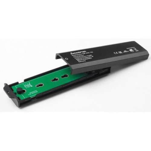 Карман внешний Chieftec M.2 PCIe NVMe/SATA SSD CEB-M2C-TLE USB 3.2 Gen2 Type-C Tool-Less Alum/Plastic (CEB-M2C-TLE)