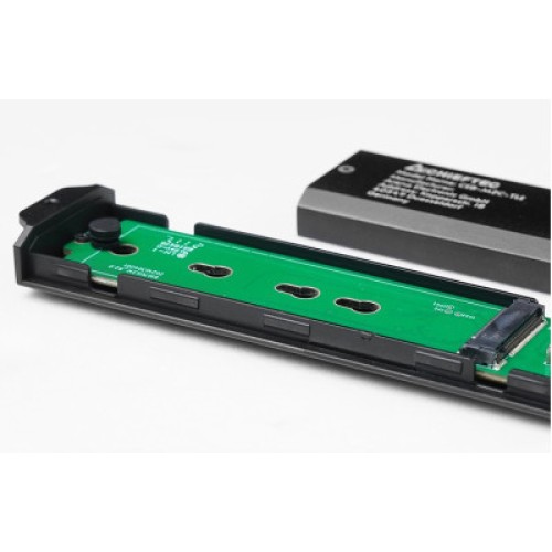 Карман внешний Chieftec M.2 PCIe NVMe/SATA SSD CEB-M2C-TLE USB 3.2 Gen2 Type-C Tool-Less Alum/Plastic (CEB-M2C-TLE)