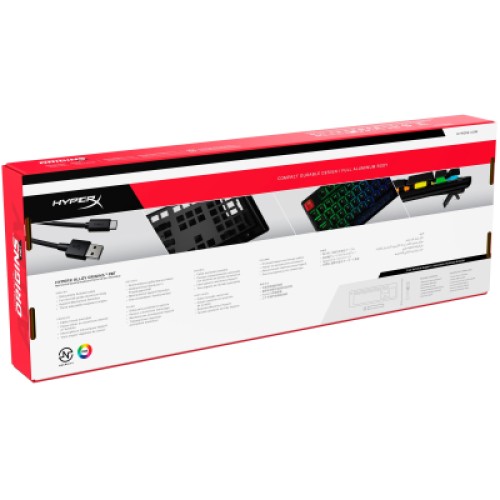 Клавиатура HyperX Alloy Origins PBT HX Red (639N3AA)