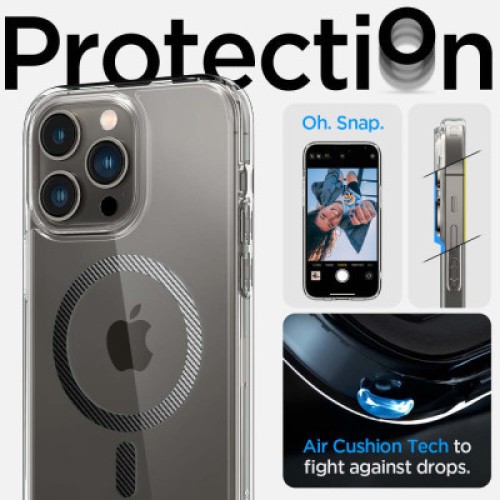 Чехол для мобильного телефона Spigen Apple iPhone 14 Pro Ultra Hybrid MagFit, Carbon Fiber (ACS04971)
