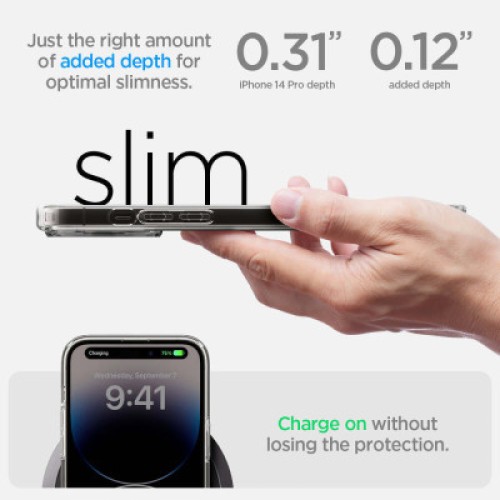 Чехол для мобильного телефона Spigen Apple iPhone 14 Pro Ultra Hybrid MagFit, Carbon Fiber (ACS04971)