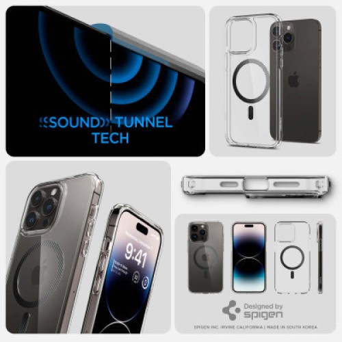 Чехол для мобильного телефона Spigen Apple iPhone 14 Pro Ultra Hybrid MagFit, Carbon Fiber (ACS04971)