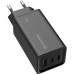 Зарядное устройство ColorWay GaN3 Pro Power Delivery (USB-A + 2 USB TYPE-C) (65W) (CW-CHS039PD-BK)