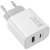 Зарядное устройство ColorWay PD Port PPS USB (Type-C PD + USB QC3.0) (30W) (CW-CHS037PD-WT)