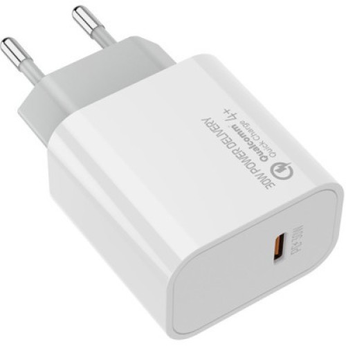 Зарядное устройство ColorWay PD Port PPS USB Type-C (30W) white (CW-CHS038PD-WT)