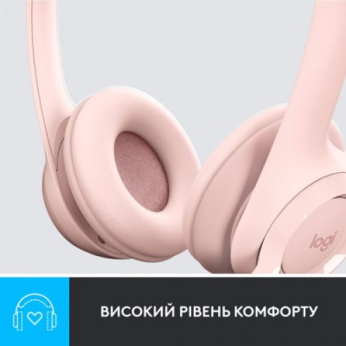 Наушники Logitech H390 USB Rose (981-001281)