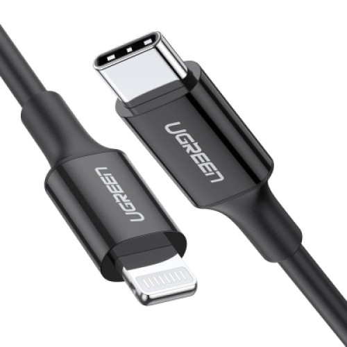 Дата кабель USB-C to Lightning 1.0m US1713A Nickel Plating ABS Shell Black UGREEN (60751) Дата кабель USB-C to Lightning 1.0m US1713A Nickel Plating ABS Shell Black UGREEN (60751)