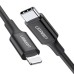 Дата кабель USB-C to Lightning 1.0m US1713A Nickel Plating ABS Shell Black UGREEN (60751) Дата кабель USB-C to Lightning 1.0m US1713A Nickel Plating ABS Shell Black UGREEN (60751)