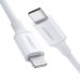 Дата кабель USB-C to Lightning 2.0m US1713A Nickel Plating ABS Shell White UGREEN (60749) Дата кабель USB-C to Lightning 2.0m US1713A Nickel Plating ABS Shell White UGREEN (60749)