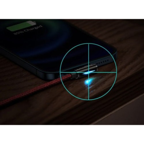 Дата кабель USB 2.0 AM to Lightning 1.0m CACS 2.4A 90 Legend Series Elbow Red Baseus (CACS000009)
