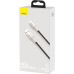 Дата кабель USB 3.1 AM to Type-C 0.25m CAKF 6.0A 66W Cafule Series Metal Data Cable Black Baseus (CAKF000001)