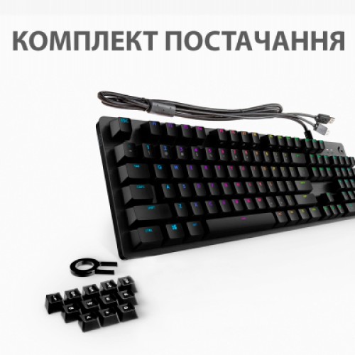 Клавиатура Logitech G512 Lightsync RGB Mechanical GX Red USB UA Carbon (920-009370)