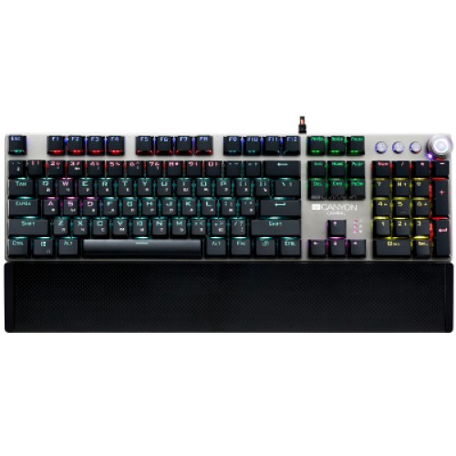 Клавиатура Canyon Nightfall GK-7 USB Black (CND-SKB7-RU) Клавиатура Canyon Nightfall GK-7 USB Black (CND-SKB7-RU)