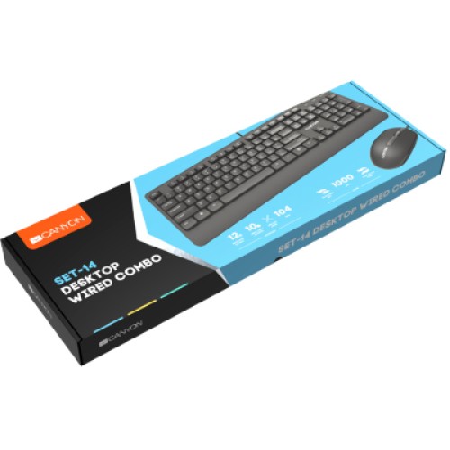 Комплект Canyon SET-14 USB Black (CNE-CSET4-RU) Комплект Canyon SET-14 USB Black (CNE-CSET4-RU)