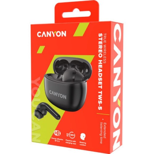 Наушники Canyon TWS-5 Black (CNS-TWS5B)