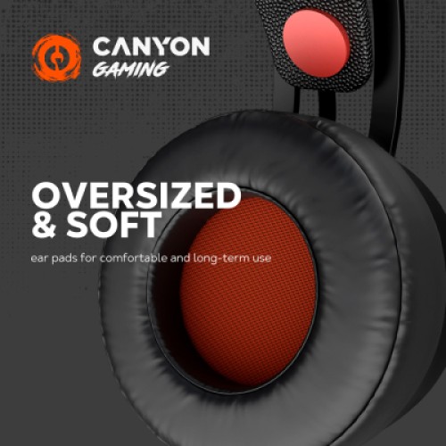 Наушники Canyon Interceptor GH-8A Black-Orange (CND-SGHS8A)