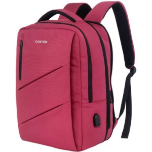 Рюкзак для ноутбука Canyon 15.6" BPE-5 Urban, USB, 12-18L, Red (CNS-BPE5BD1)