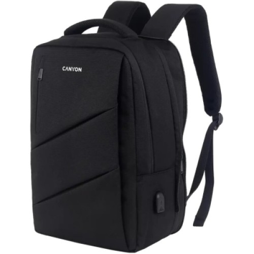 Рюкзак для ноутбука Canyon 15.6" BPE-5 Urban, USB, 12-18L, Black (CNS-BPE5B1)