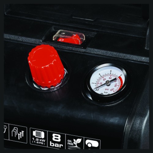Компрессор Einhell TC-AC 190/6/8 OF Set, 1200 Вт (4020650)