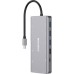 Порт-репликатор Canyon DS-12, 13 in 1 USB-C hub, 2*HDMI, Gigabit Ethernet, VGA, 3*USB3.0, PD/100W, 3.5mm audio jack (CNS-TDS12)