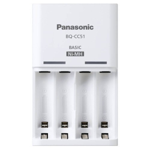 Зарядное устройство для аккумуляторов Panasonic Basic Charger + Eneloop 4AA 2000 mAh New (K-KJ51MCD40E)