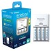 Зарядное устройство для аккумуляторов Panasonic Basic Charger + Eneloop 4AA 2000 mAh New (K-KJ51MCD40E)