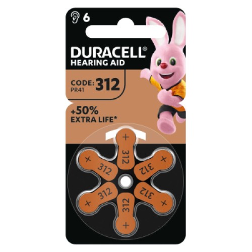 Батарейка Duracell PR41 / 312 * 6 (5007516/5011449)