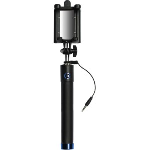 Монопод для селфи Grand-X Mirror 360 + зеркало U-крепление Blue (MI3UBE)