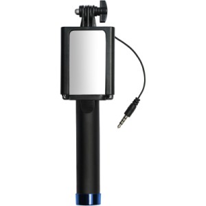 Монопод для селфи Grand-X Mirror 360 + зеркало U-крепление Blue (MI3UBE)