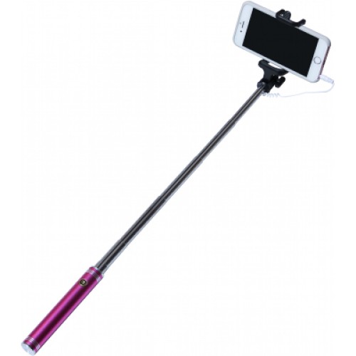 Монопод для селфи Grand-X Metallic 3,5 U-крепление 170-750мм Pink (M35UP)