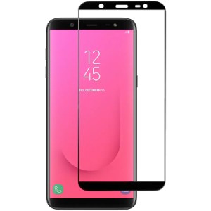 Скло захисне PowerPlant Full screen Samsung Galaxy J8, Black (GL607556)