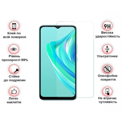 Стекло защитное BeCover Infinix Hot 20і (X665E) 3D Crystal Clear Glass (708543)