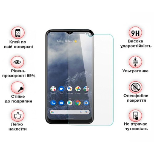 Стекло защитное BeCover Nokia G60 5G 3D Crystal Clear Glass (708547)