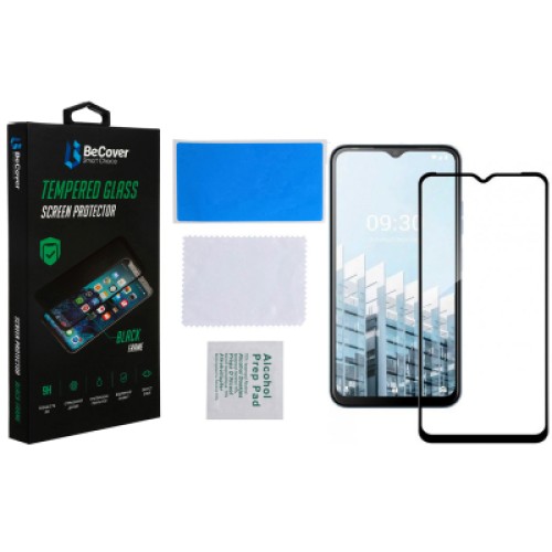 Стекло защитное BeCover Tecno Pop 6 Pro (BE8) Black (708556)