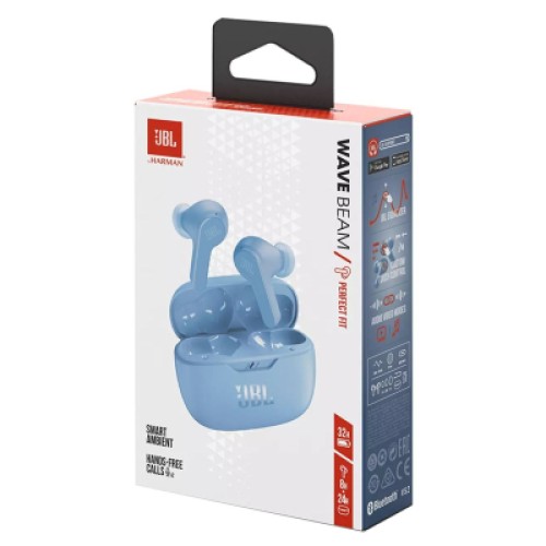 Наушники JBL Wave Beam TWS Blue (JBLWBEAMBLU)