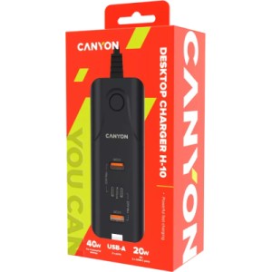Зарядное устройство Canyon H-10 Wall charger (CNE-CHA10B)