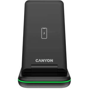 Зарядное устройство Canyon WS- 304 Foldable 3in1 Wireless charger (CNS-WCS304B)