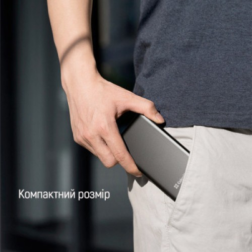Батарея универсальная ColorWay 20 000 mAh PD/20W, QC/3.0, USB-C/Micro-USB/Lightning/USB-A max.22.5W Gray (CW-PB200LPH3GR-PDD)