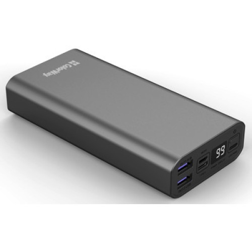 Батарея универсальная ColorWay 20 000 mAh PD/20W, QC/3.0, USB-C/Micro-USB/Lightning/USB-A max.22.5W Gray (CW-PB200LPH3GR-PDD)